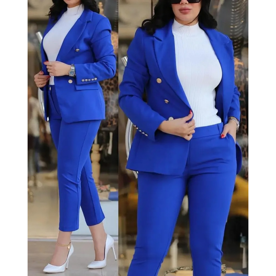 Slim fit Blazer en Broekenset voor Dames