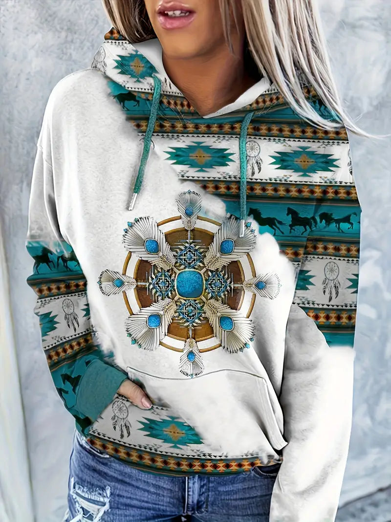 Hoodie met Print voor Dames