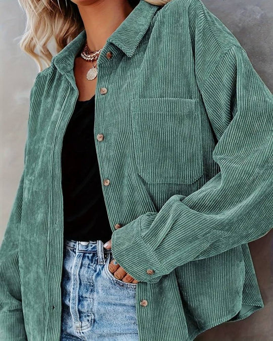 Vintage Corduroy Overhemd voor Dames