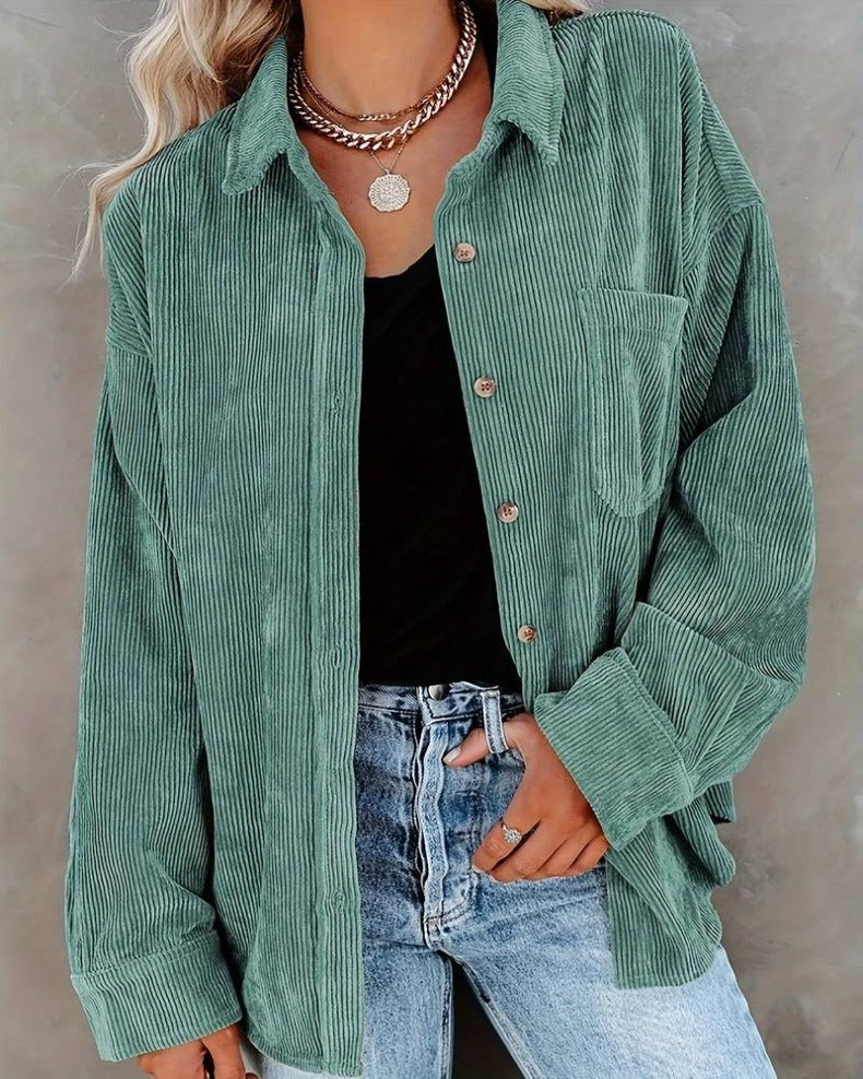 Vintage Corduroy Overhemd voor Dames