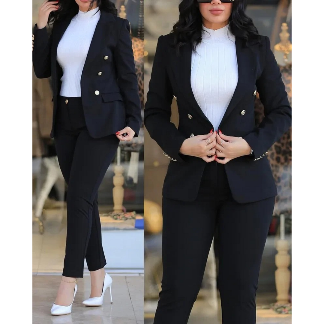 Slim fit Blazer en Broekenset voor Dames