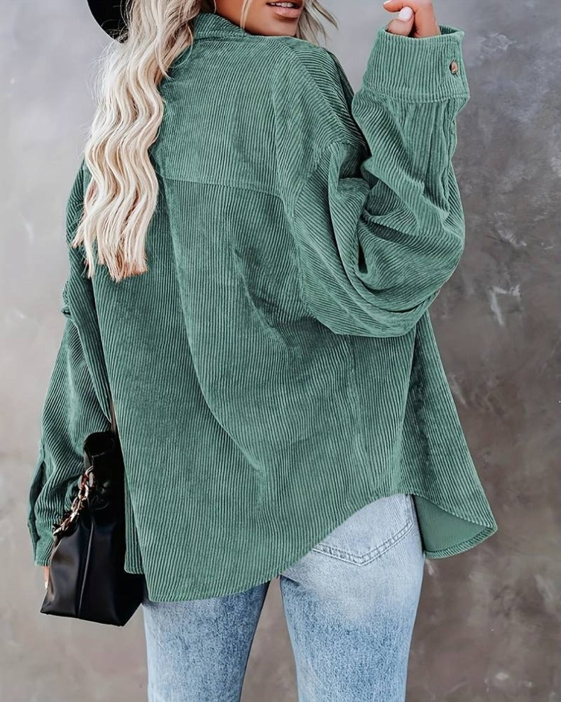 Vintage Corduroy Overhemd voor Dames