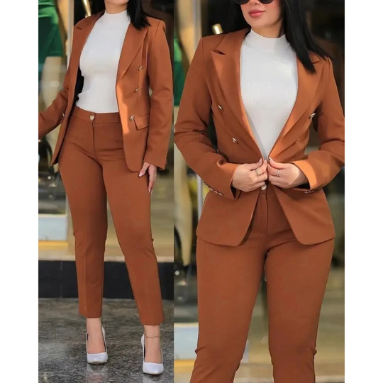 Slim fit Blazer en Broekenset voor Dames