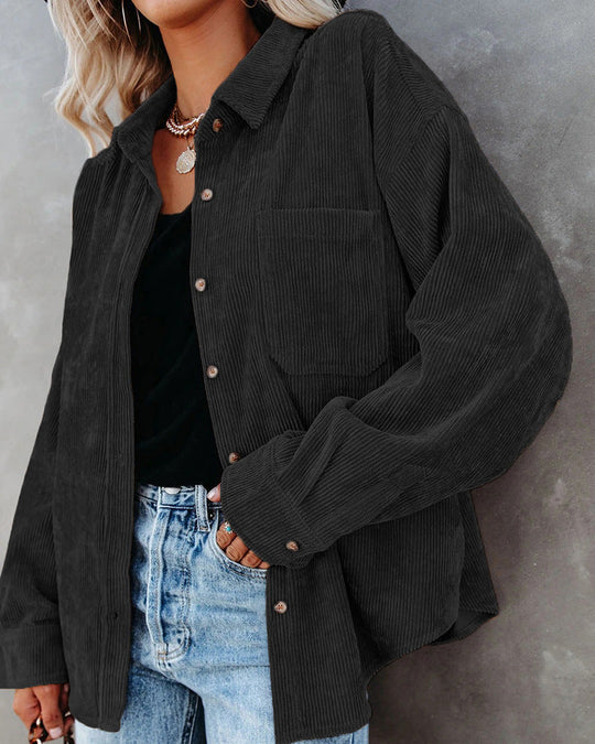 Vintage Corduroy Overhemd voor Dames