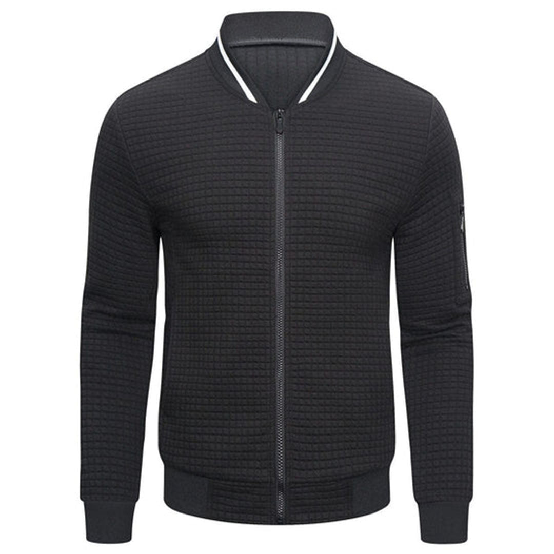 Gewatteerde Slim Fit Jack met Rits voor Heren