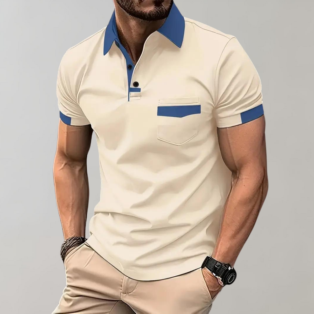 Poloshirt met Borstzak voor Heren