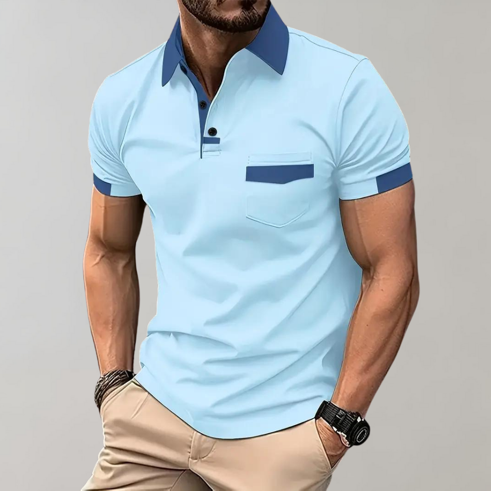 Poloshirt met Borstzak voor Heren