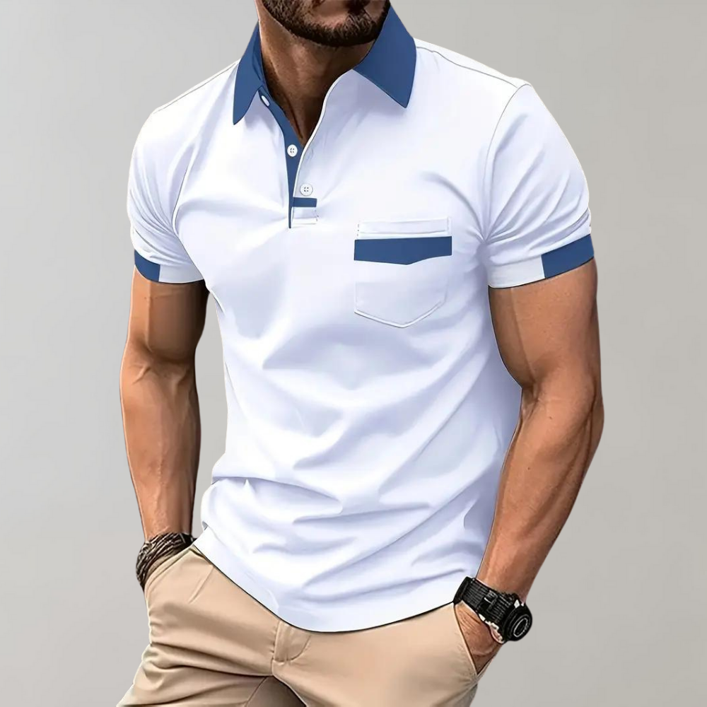 Poloshirt met Borstzak voor Heren