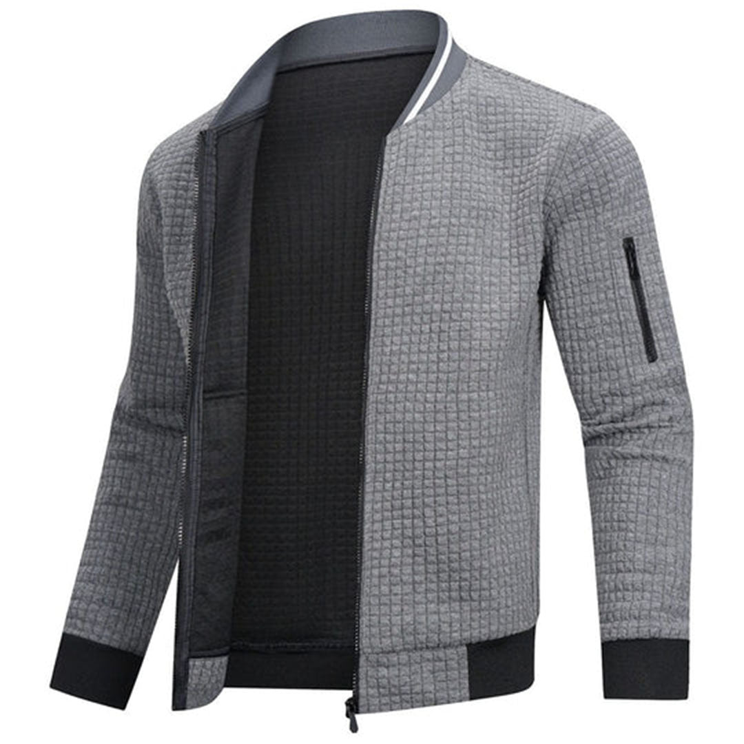 Gewatteerde Slim Fit Jack met Rits voor Heren