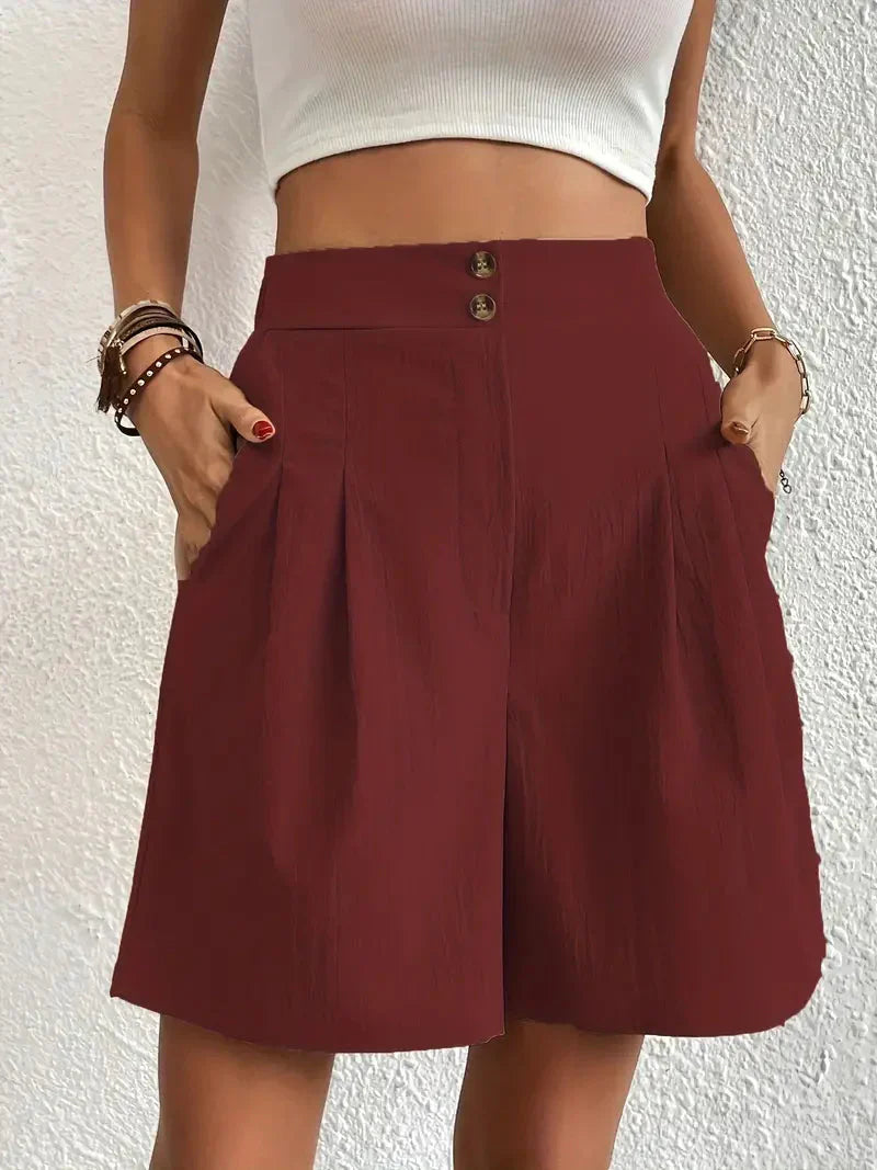Hoog Getailleerde Shorts voor Dames