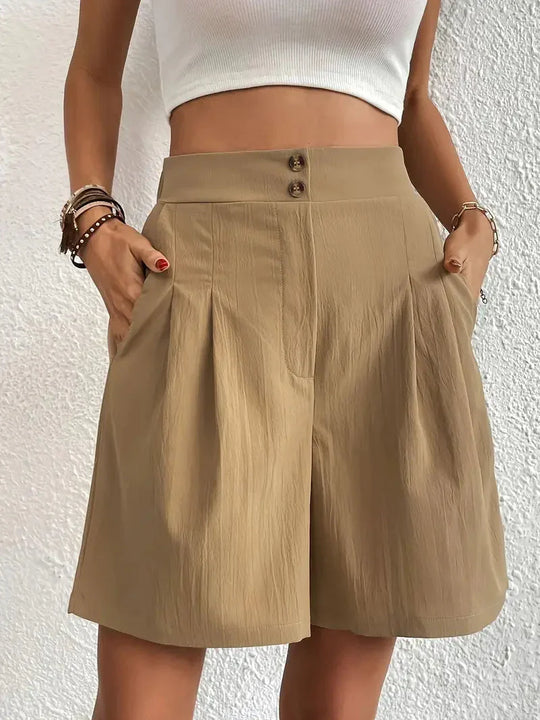 Hoog Getailleerde Shorts voor Dames