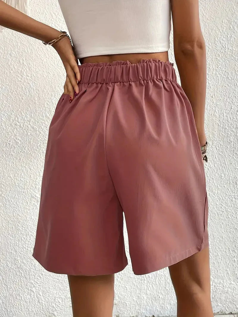 Hoog Getailleerde Shorts voor Dames