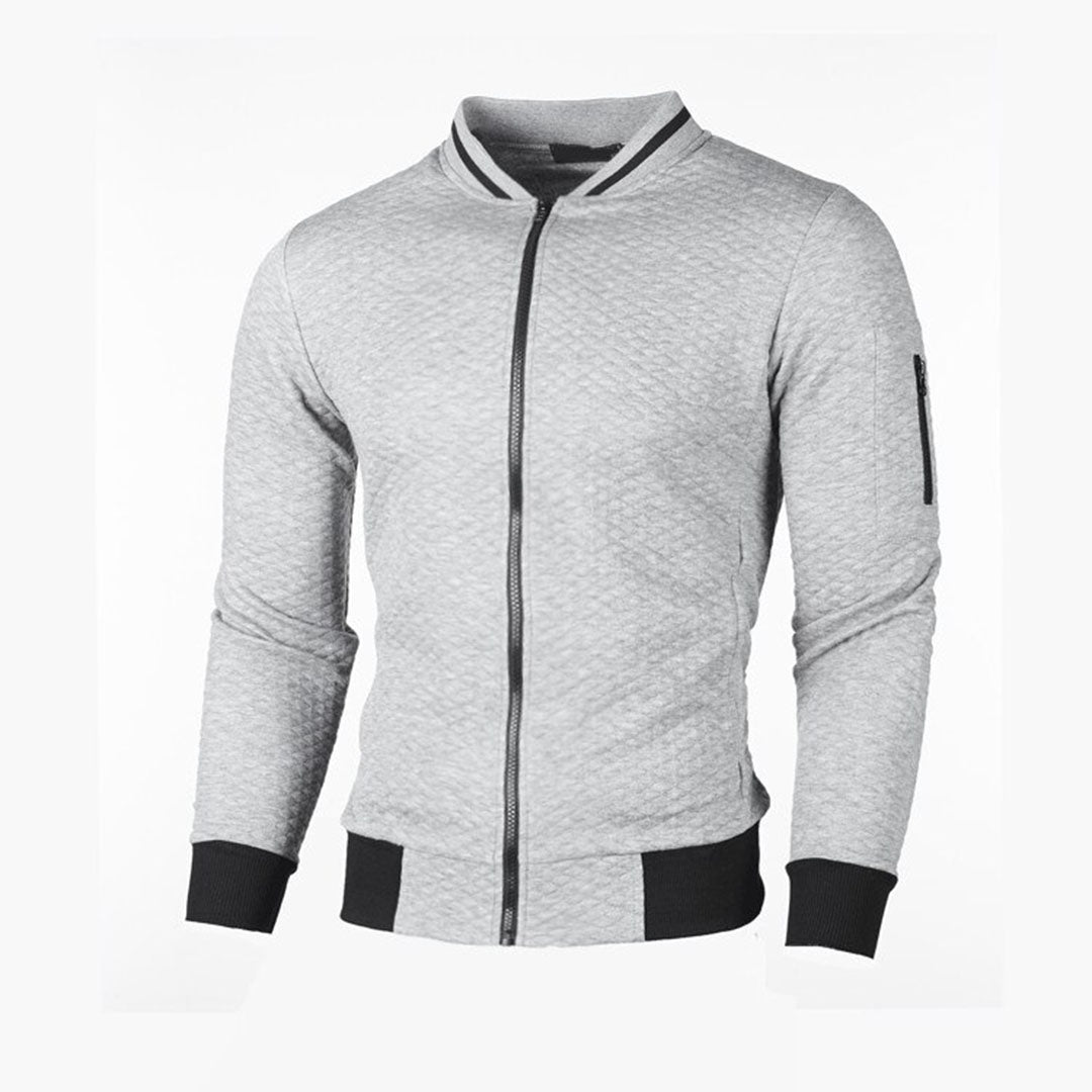 Gewatteerde Slim Fit Jack met Rits voor Heren