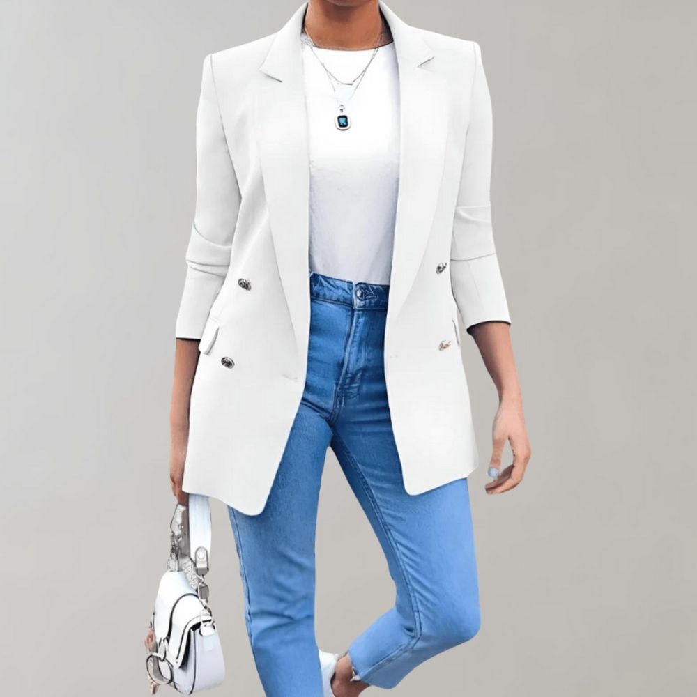 Elegante Blazer met Knopen voor Dames
