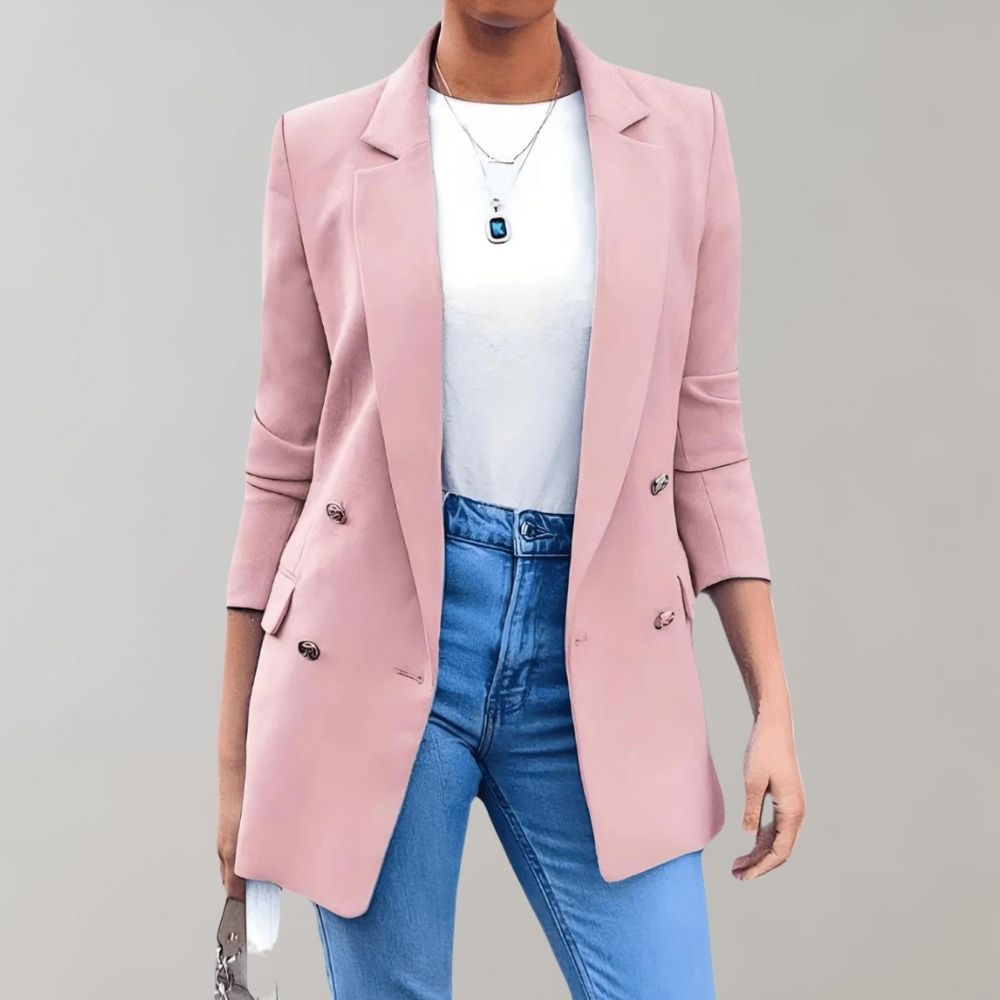 Elegante Blazer met Knopen voor Dames