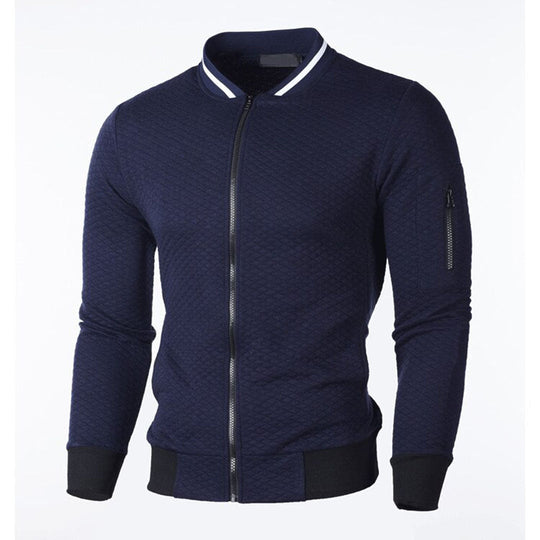 Gewatteerde Slim Fit Jack met Rits voor Heren