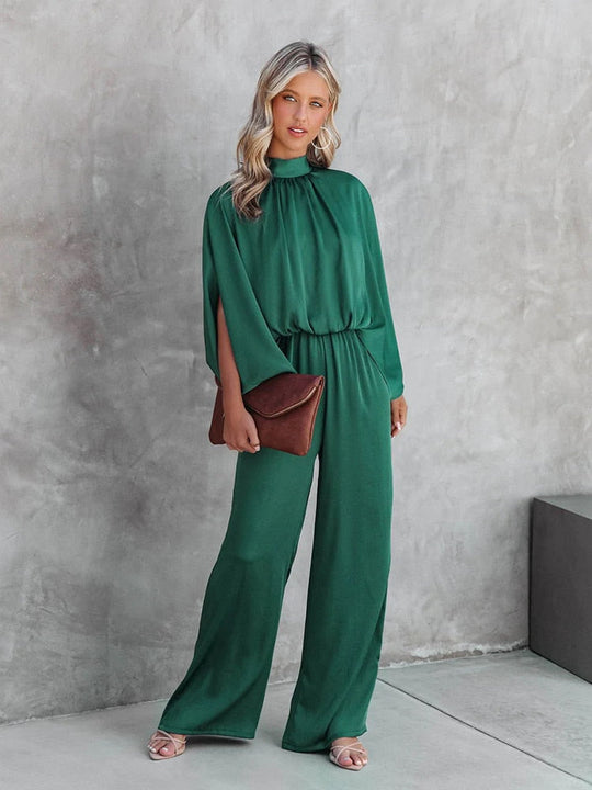 Elegante Jumpsuit met Brede Pijpen voor Dames