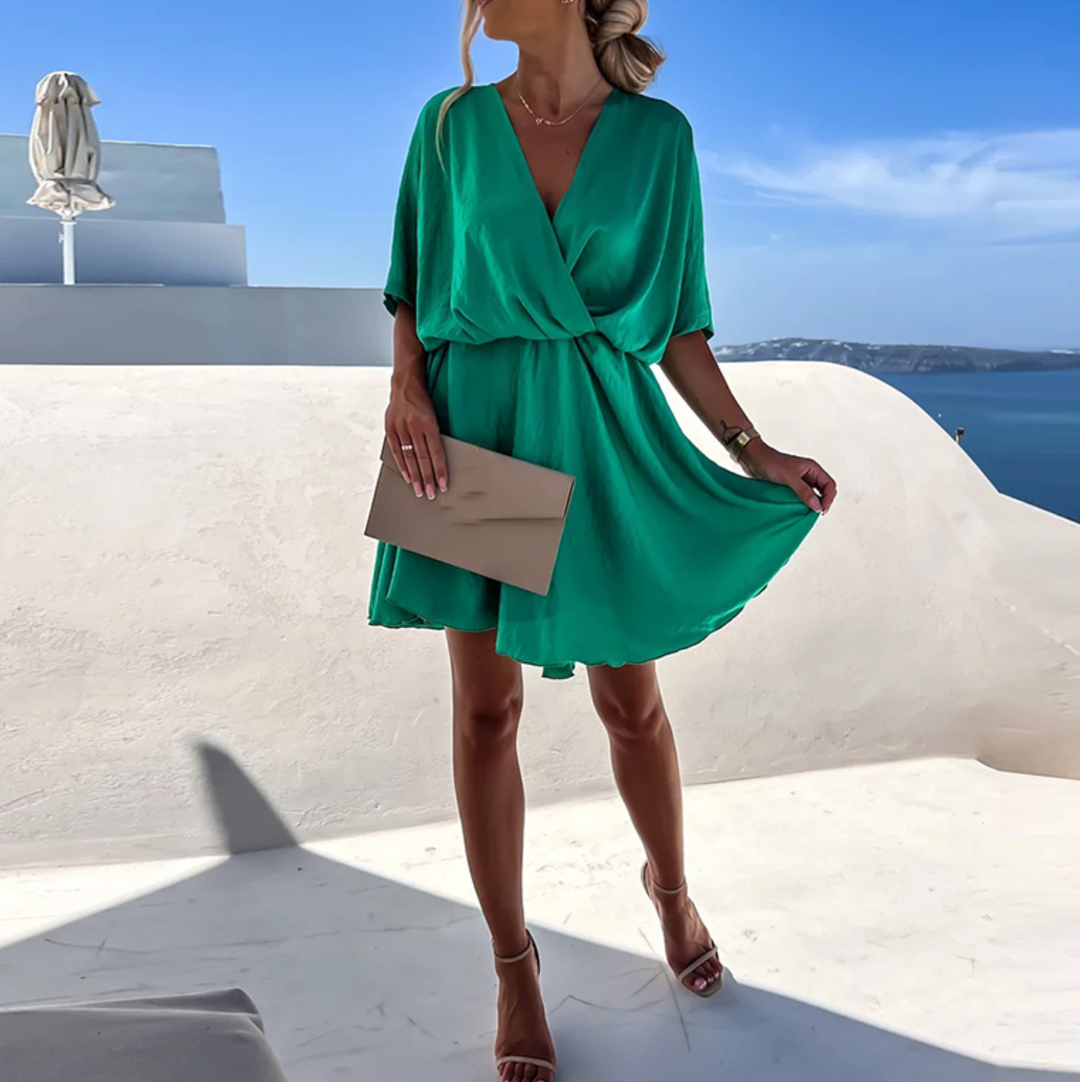 Elegante V-hals Jurk voor Dames