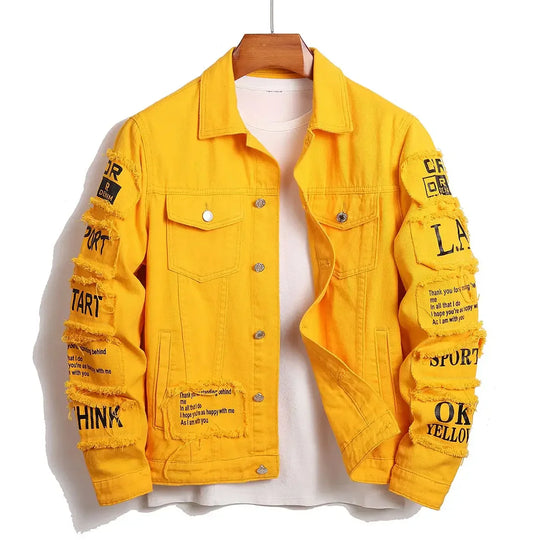 Urban denim jas voor Heren - Aqhuilles