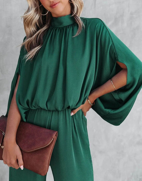 Elegante Jumpsuit met Brede Pijpen voor Dames
