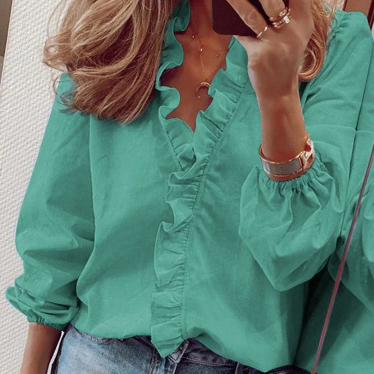 Elegante Ruffle Blouse voor Dames