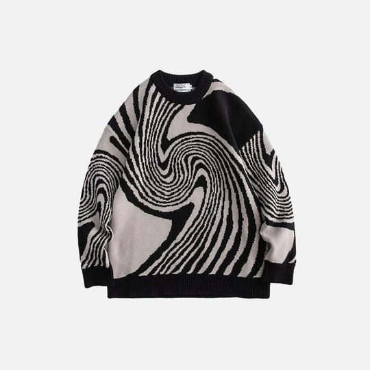 Trui met whirlpoolprint - Daria