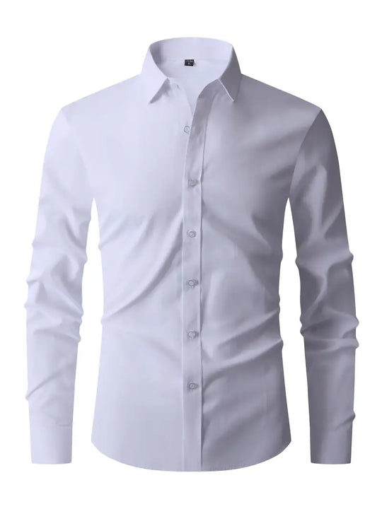 Elegante Lange Mouw Overhemd voor Heren