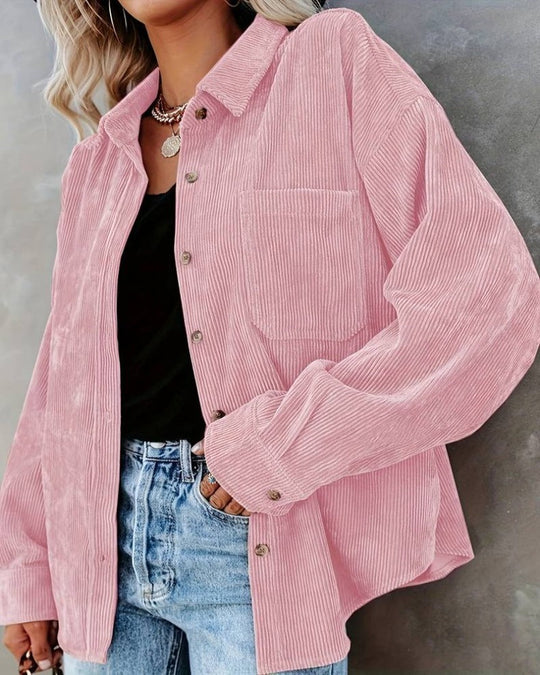 Vintage Corduroy Overhemd voor Dames